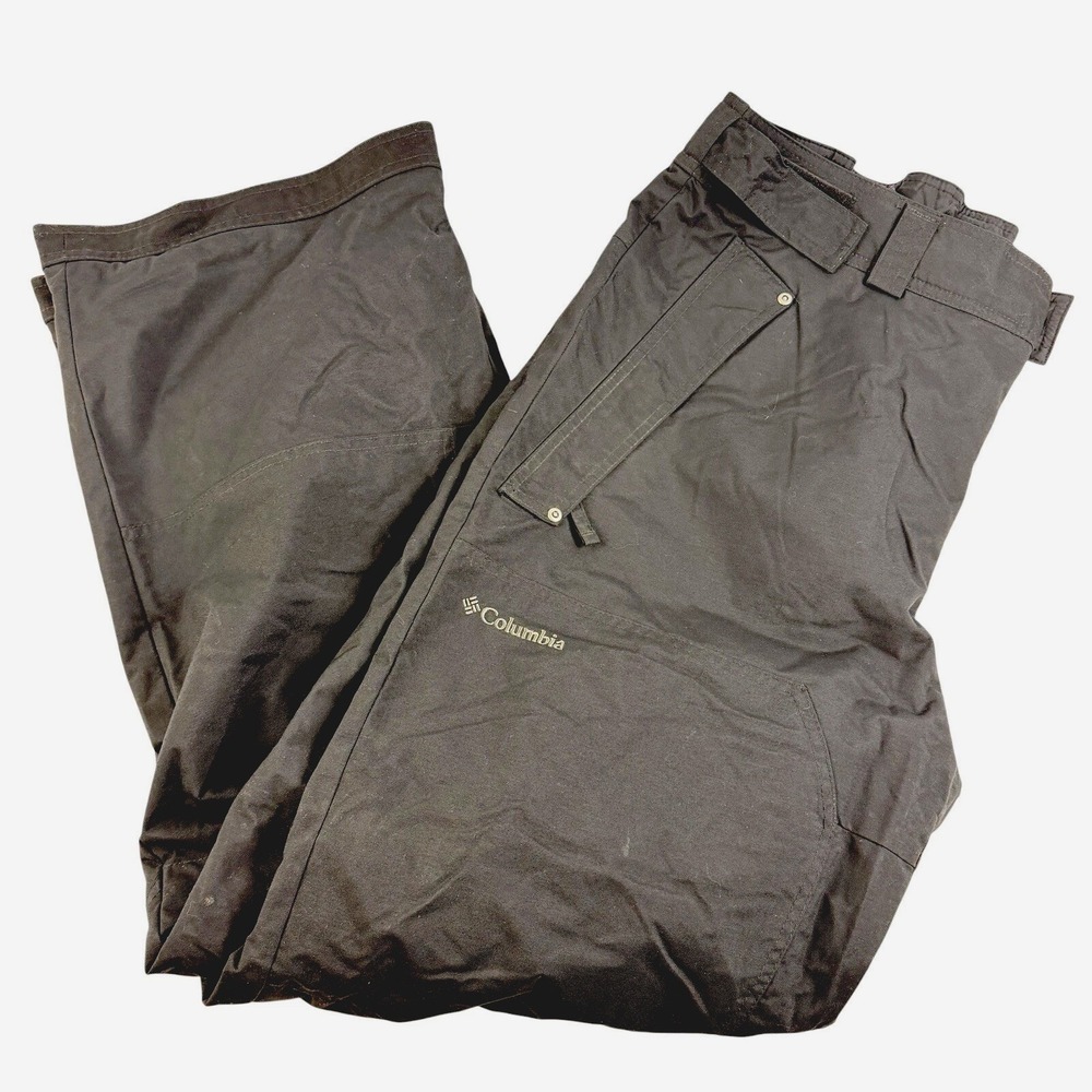 Columbia Titanium Omni-Tech Ski Snow Pants Men's XXL Black Insulated Waterproof